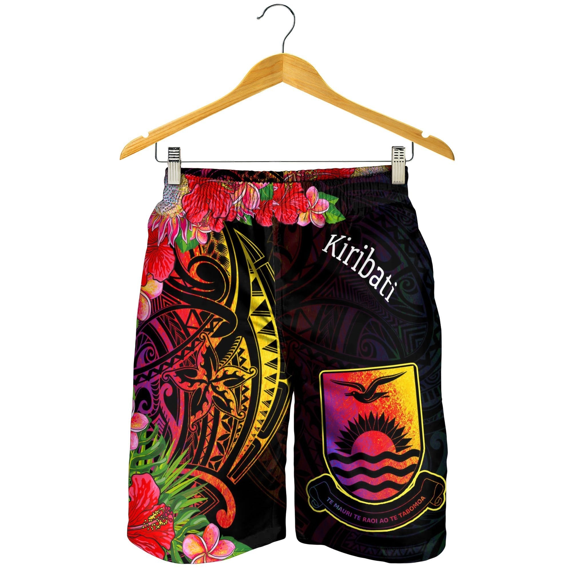 Kiribati Men's Shorts - Tropical Hippie Style - Vibe Hoodie Shop