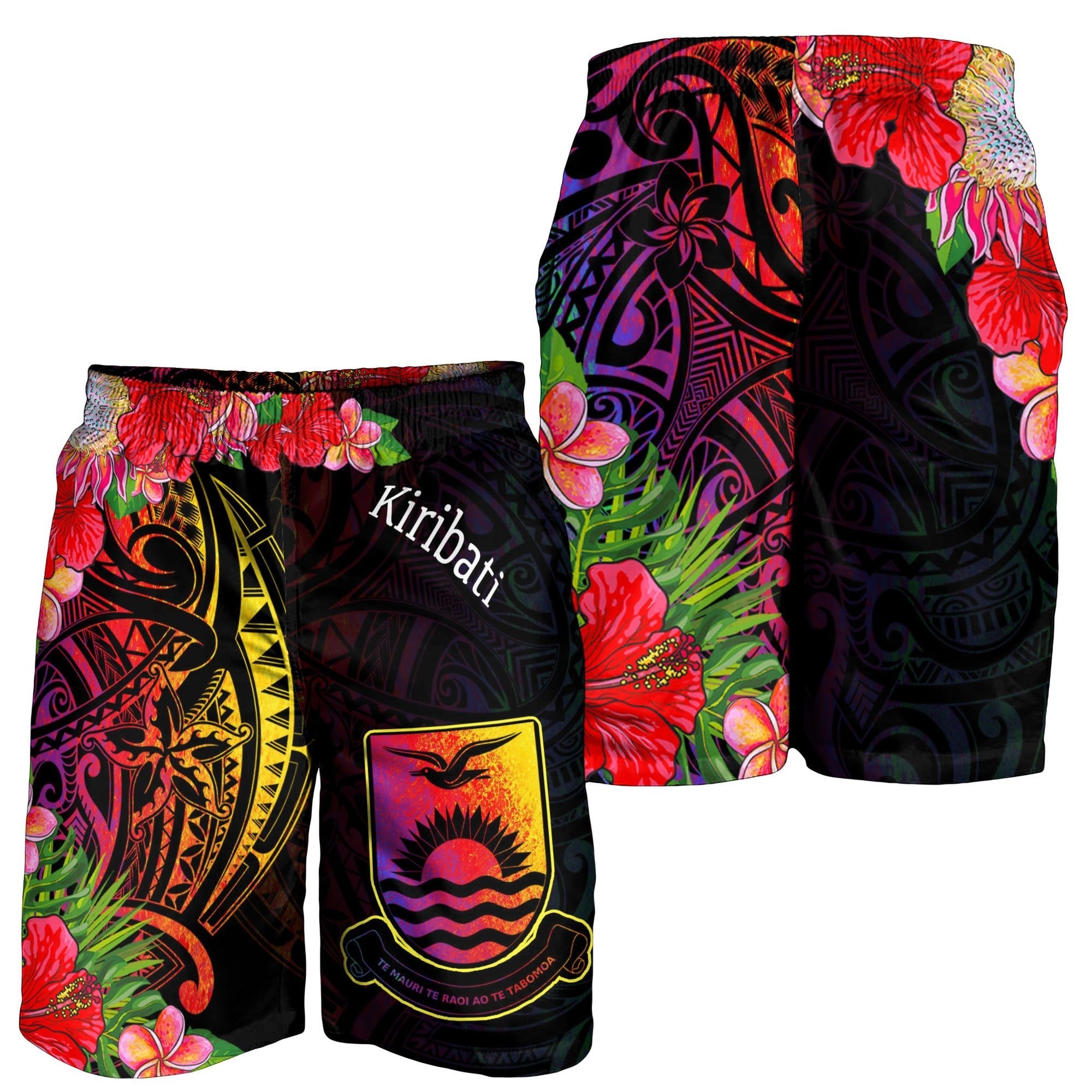 Kiribati Men's Shorts - Tropical Hippie Style - Vibe Hoodie Shop