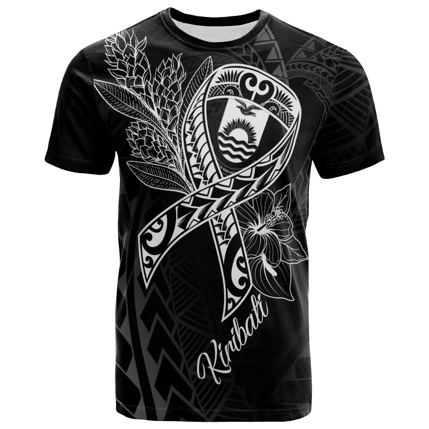 Kiribati T shirt - Ribbon Polynesian Style - Vibe Hoodie Shop