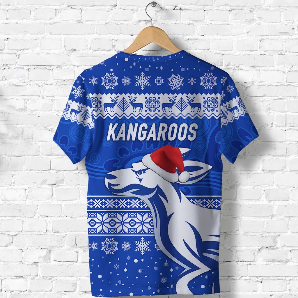 North Melbourne Kangaroos T shirt Christmas Simple Style - Vibe Hoodie Shop