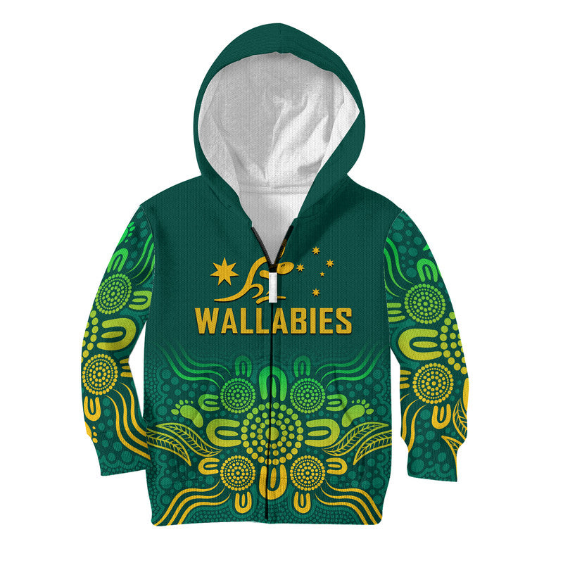 (Custom Personalised) Australia Rugby Wallabies Kid Hoodie - Vibe Hoodie Shop