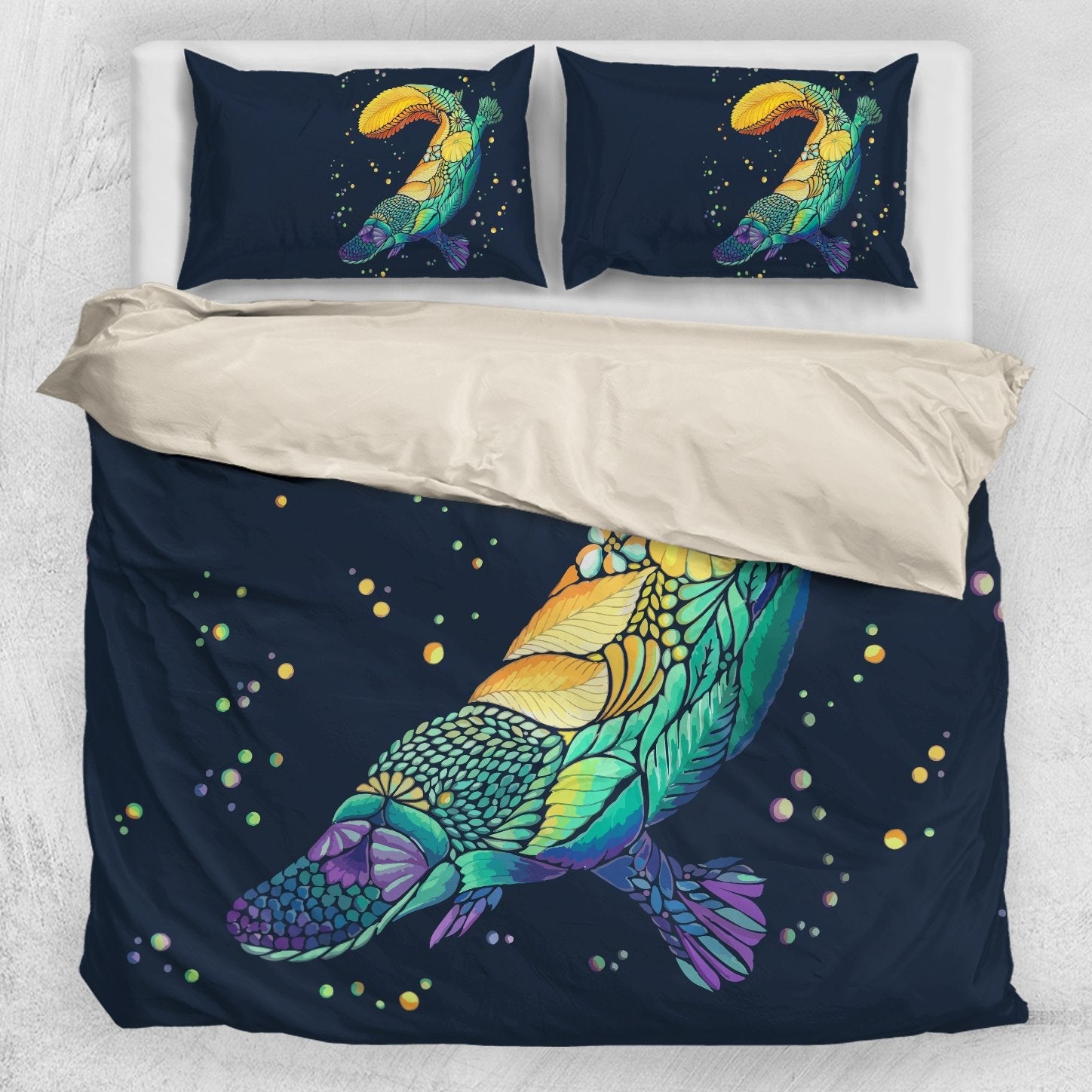 Bedding Sets - Platypus Bed Patterns Art Sets - Vibe Hoodie Shop