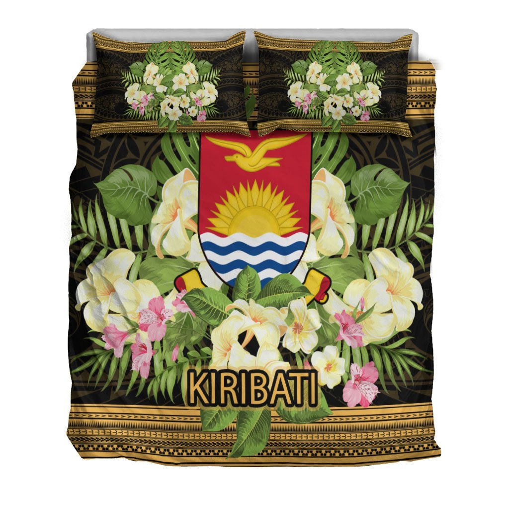 Kiribati Bedding Set - Polynesian Gold Patterns Collection - Vibe Hoodie Shop