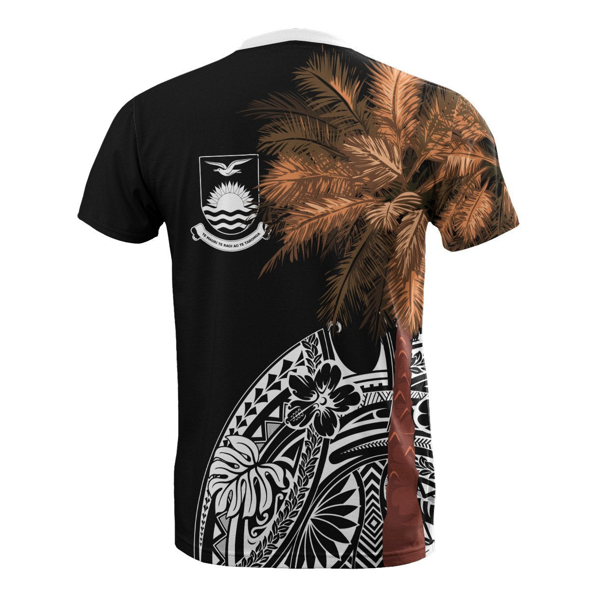 Vibe Hoodie Kiribati All T shirt - Polynesian Palm Tree Black - Vibe Hoodie Shop