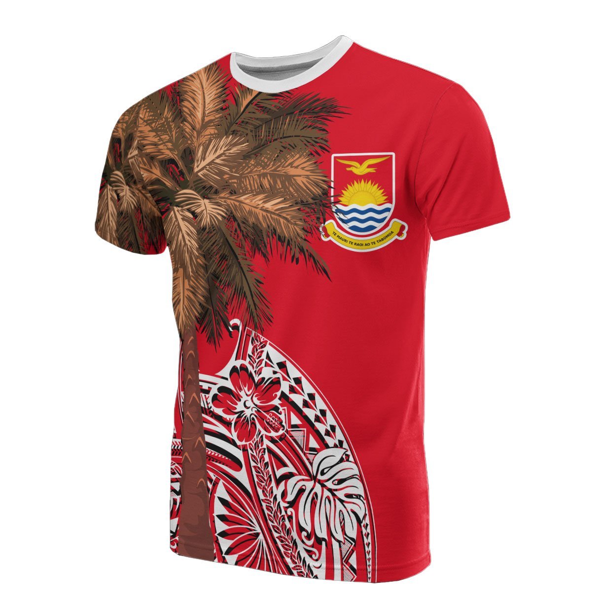 Vibe Hoodie Kiribati All T shirt - Polynesian Palm Tree Flag - Vibe Hoodie Shop