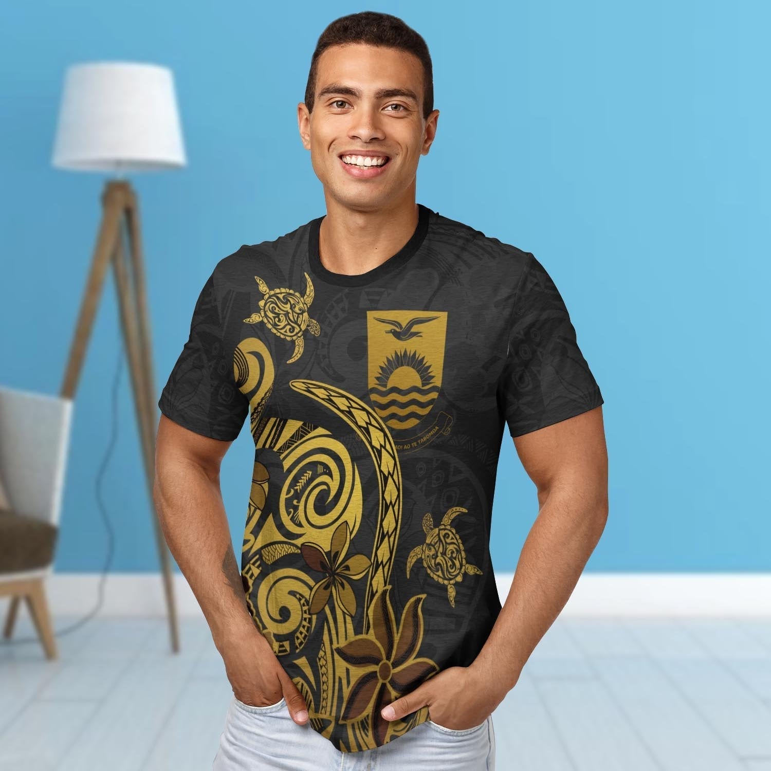 Kiribati T shirt - Folk Style - Vibe Hoodie Shop