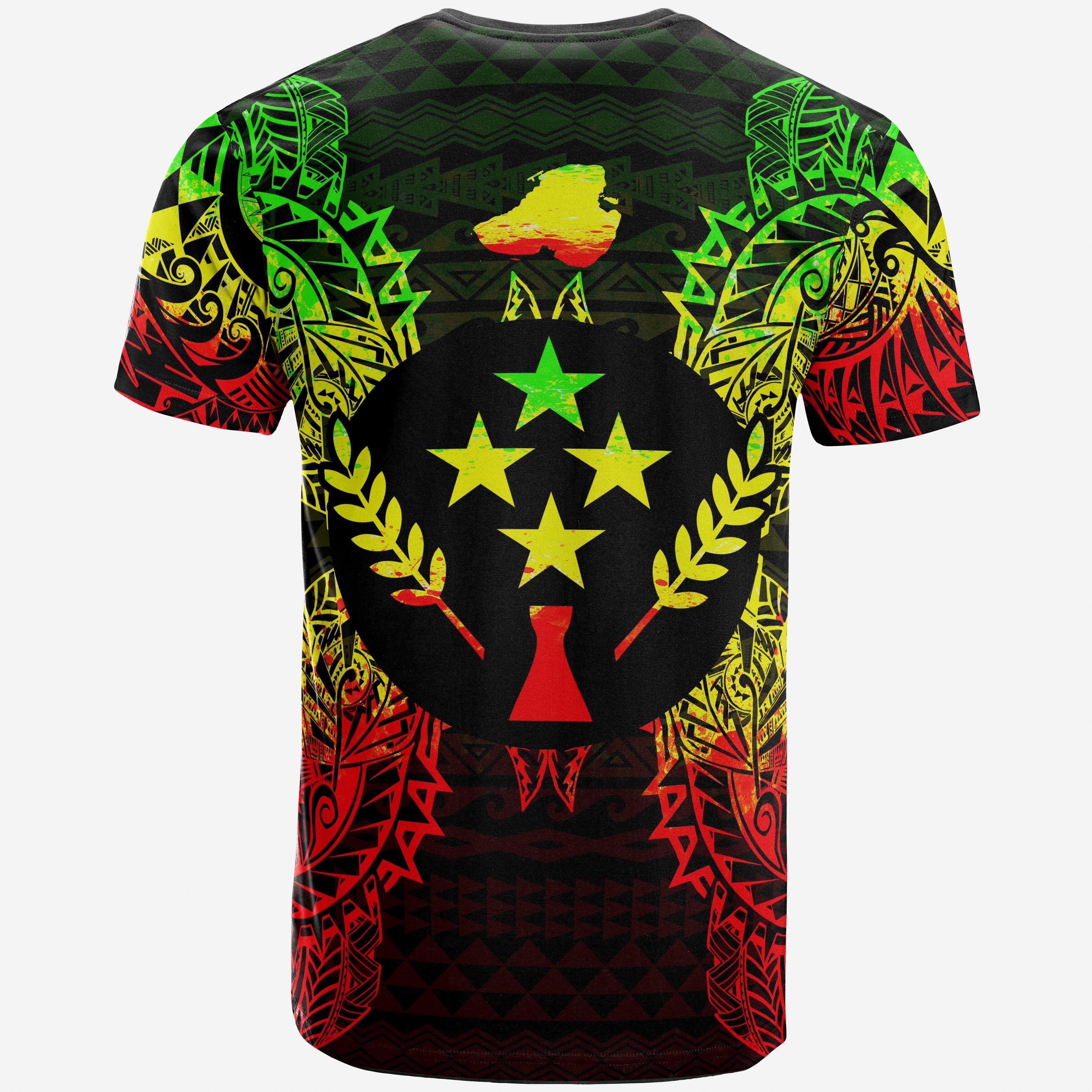 Vibe Hoodie Kosrae All T shirt - Kosrae Flag Map Polynesian Tattoo Reggae - Vibe Hoodie Shop