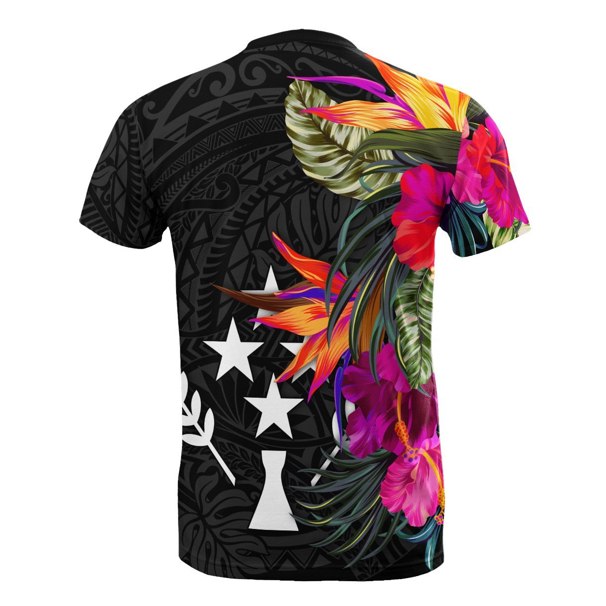 Vibe Hoodie Kosrae Micronesian Custom Personalised T shirt - Hibiscus Pattern - Vibe Hoodie Shop