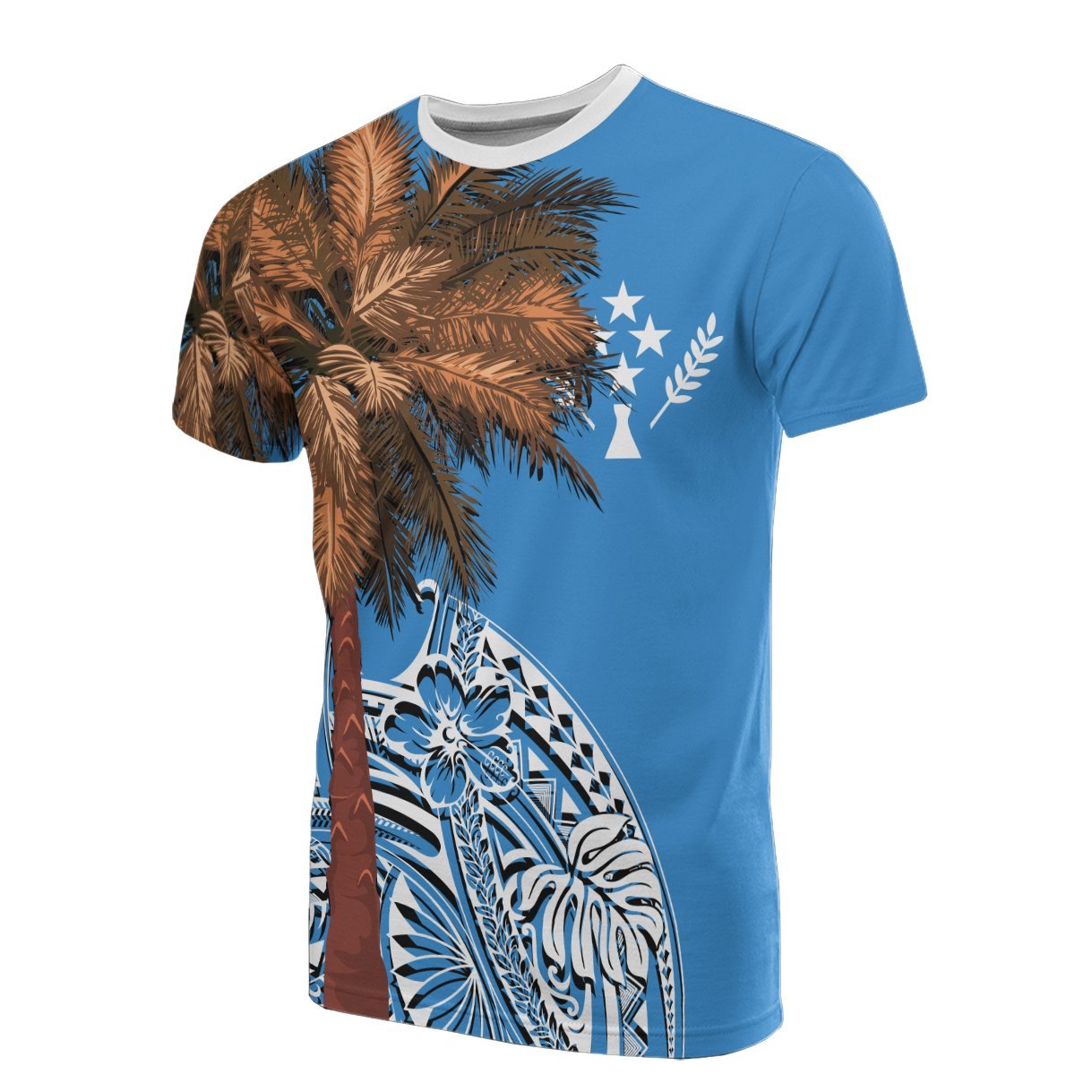 Vibe Hoodie Kosrae T shirt - Micronesian Palm Tree Flag - Vibe Hoodie Shop