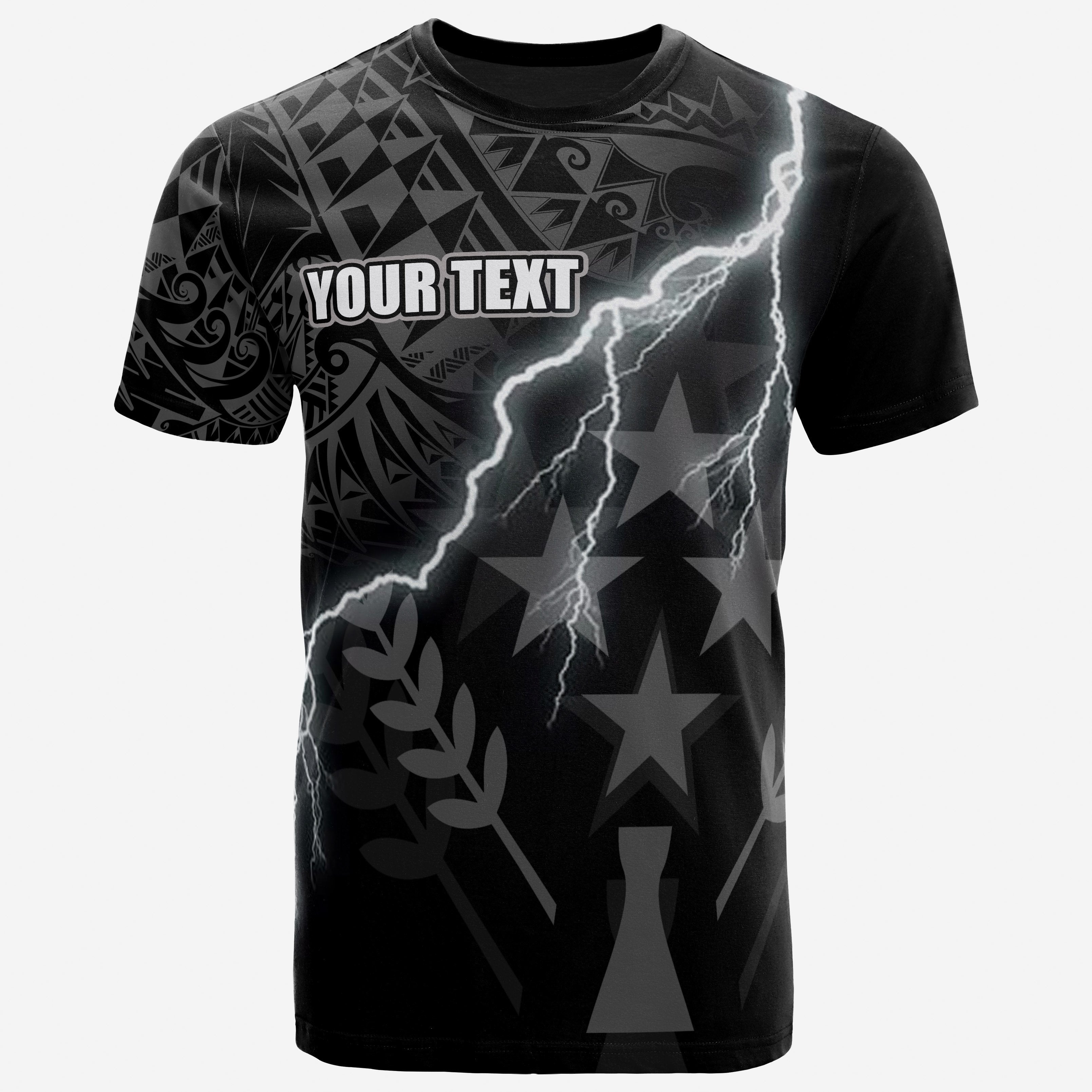 Vibe Hoodie Kosrae Custom Personalised T shirt - Kosrae Flag Lighting Thunder - Vibe Hoodie Shop