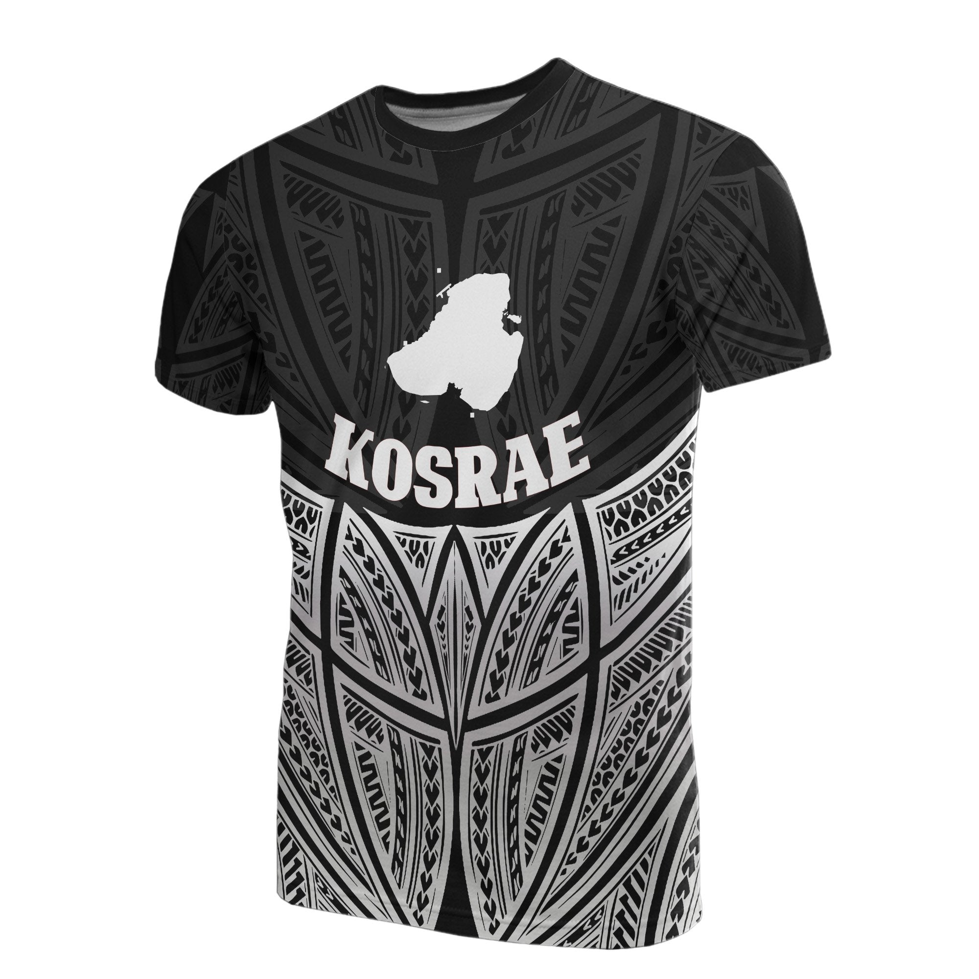 Vibe Hoodie Kosrae Polynesian T shirt Black Pride Map And Seal - Vibe Hoodie Shop