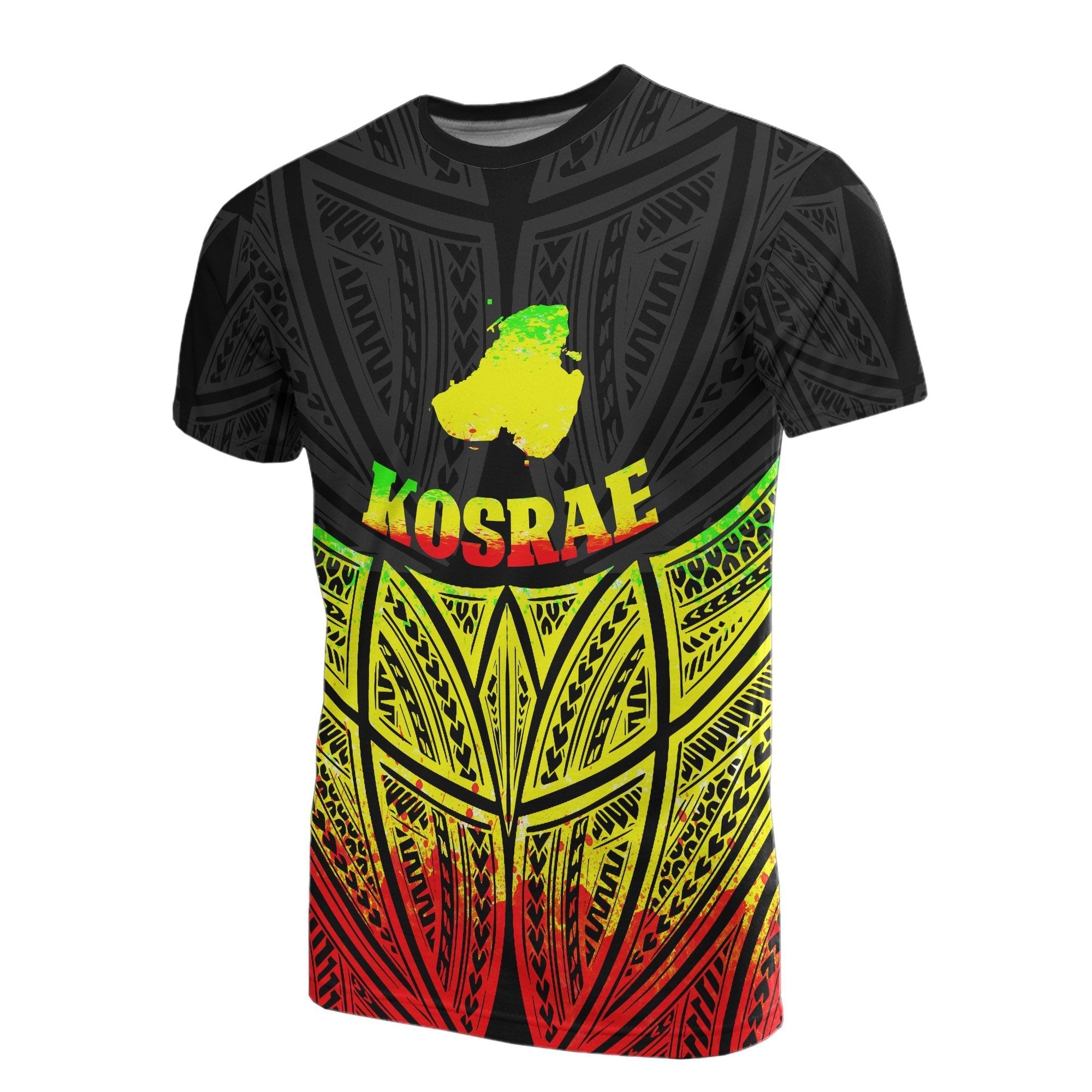 Vibe Hoodie Kosrae Polynesian T shirt Reggae Pride Map And Seal - Vibe Hoodie Shop