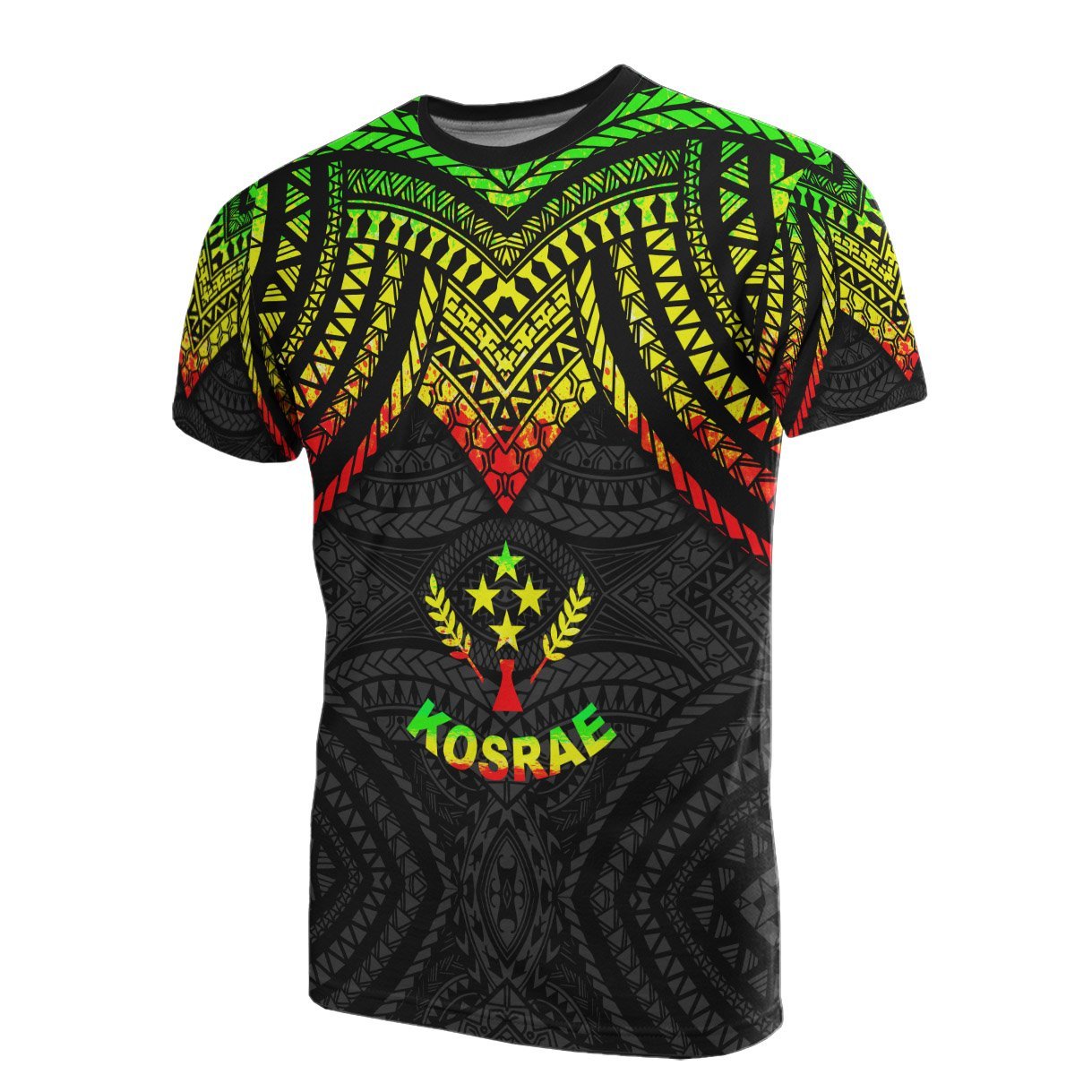 Vibe Hoodie Kosrae T shirt - Micronesian Pattern Reggae Armor Style - Vibe Hoodie Shop