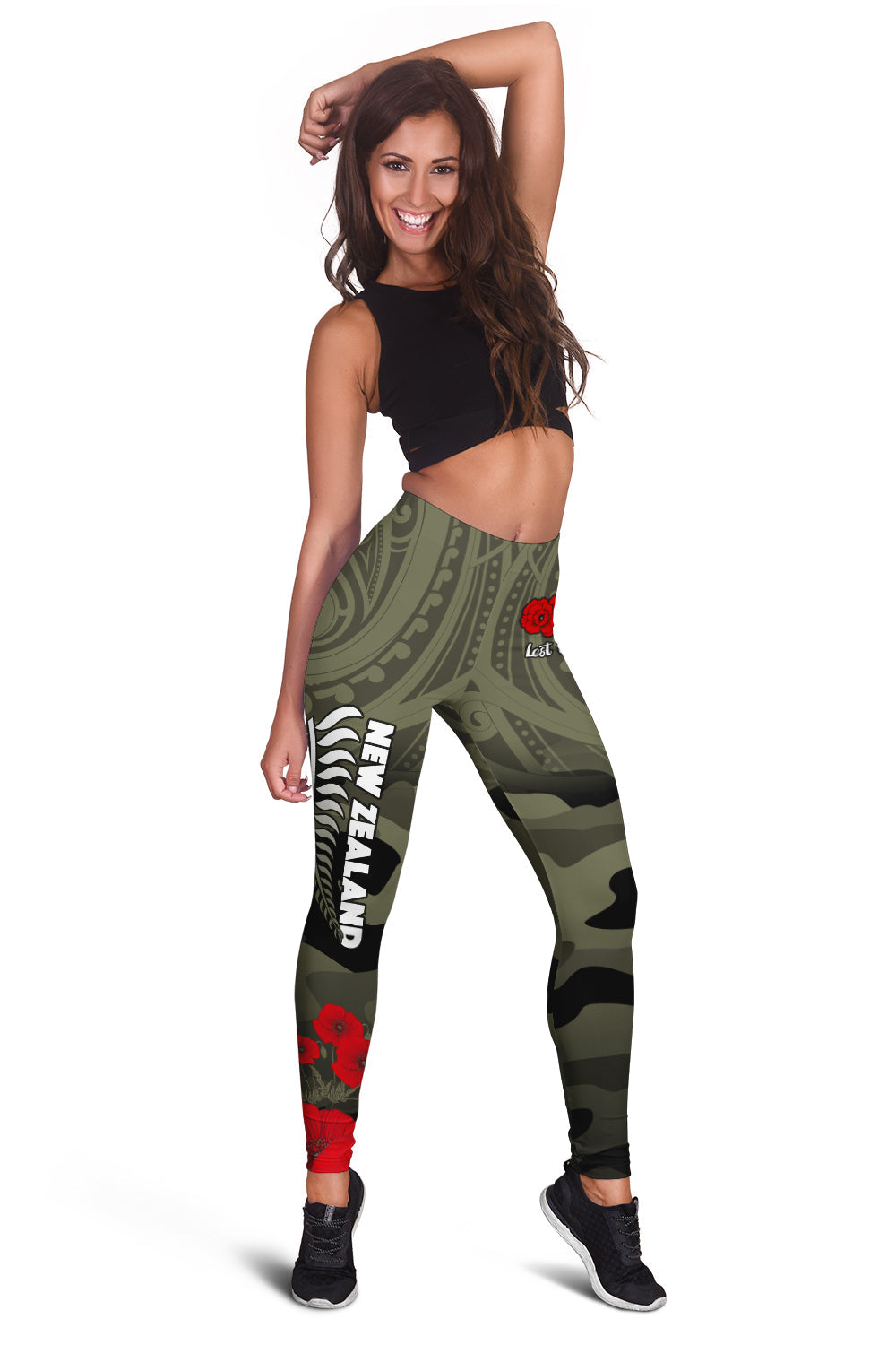 New Zealand ANZAC 2022 Women Leggings Maori Camouflage - Vibe Hoodie Shop