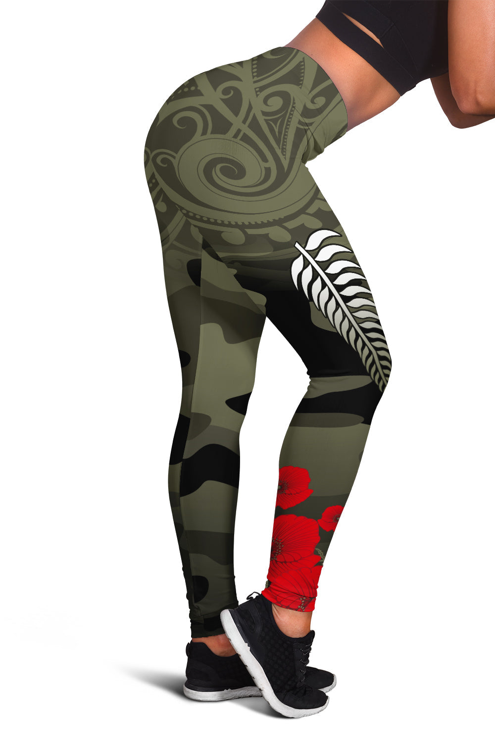 New Zealand ANZAC 2022 Women Leggings Maori Camouflage - Vibe Hoodie Shop