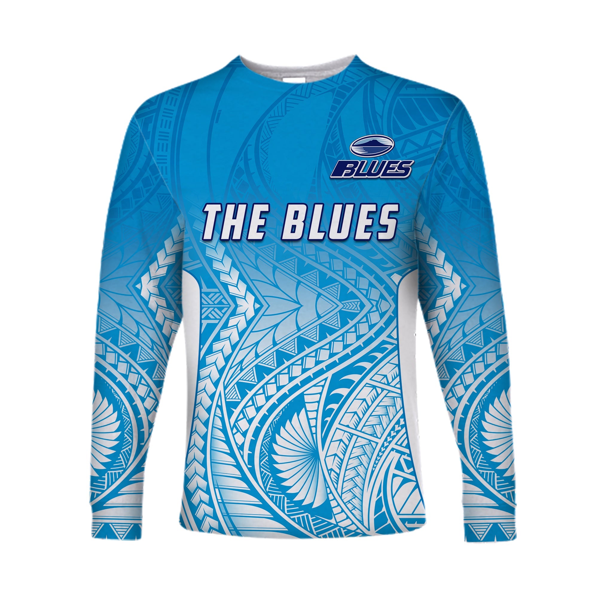 Blues Long Sleeve Shirt Super Rugby New Zealand - Vibe Hoodie Shop