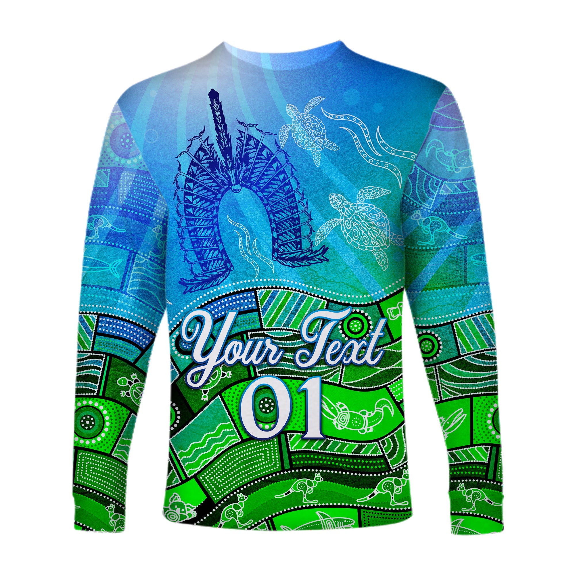 (Custom Personalised) Aboriginal Torres Strait Islands Long Sleeve Shirt Towards The Light - Vibe Hoodie Shop