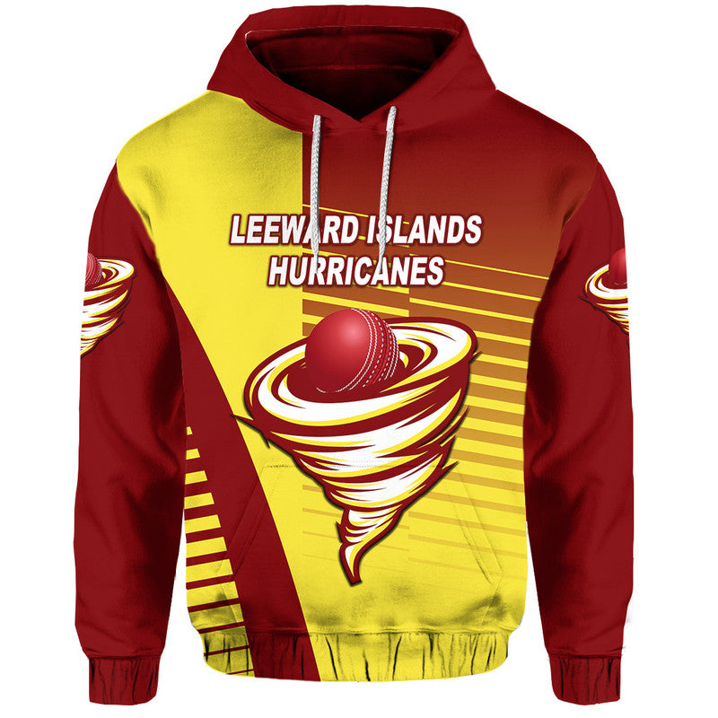(Custom Personalised) Leeward Islands Cricket Hurricanes Zip Up And Pullover Hoodie Simple Style LT8 - Vibe Hoodie Shop