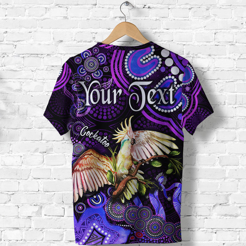 (Custom Personalised) Australian Astrology T Shirt Libra Cockatoo Glider Zodiac Aboriginal Vibes - Purple - Vibe Hoodie Shop