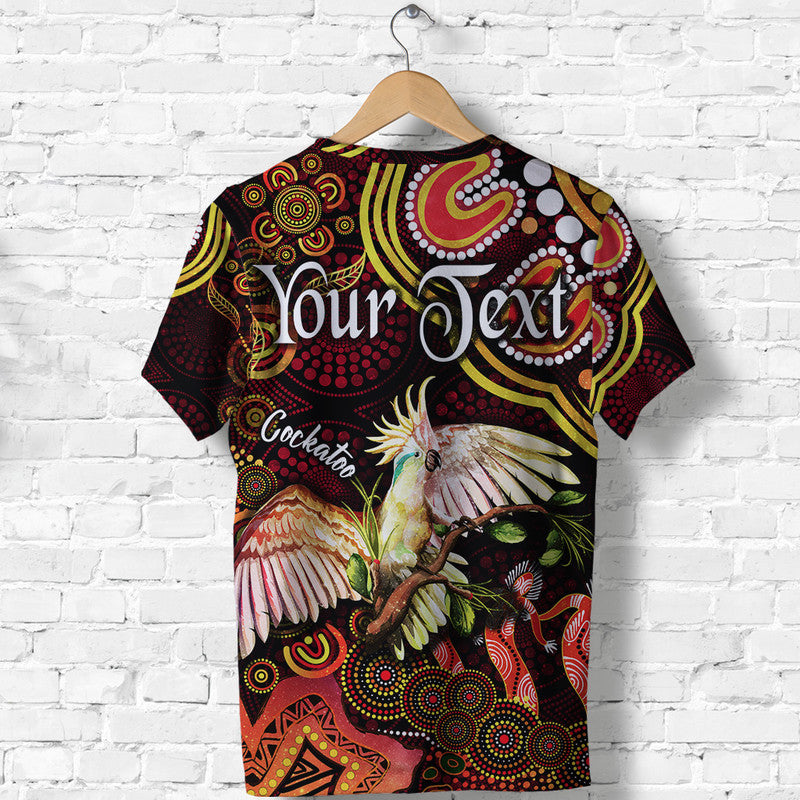 (Custom Personalised) Australian Astrology T Shirt Libra Cockatoo Glider Zodiac Aboriginal Vibes - Red - Vibe Hoodie Shop