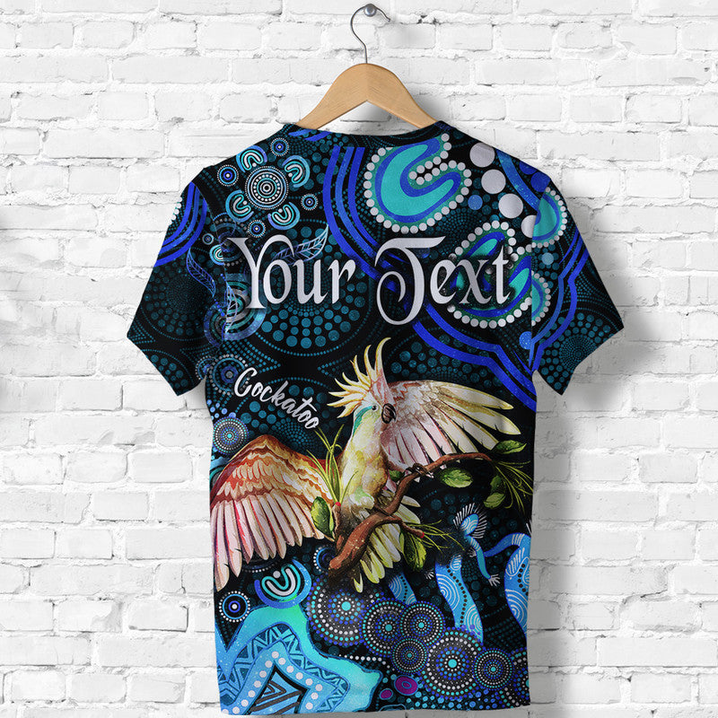 (Custom Personalised) Australian Astrology T Shirt Libra Cockatoo Glider Zodiac Aboriginal Vibes - Blue - Vibe Hoodie Shop