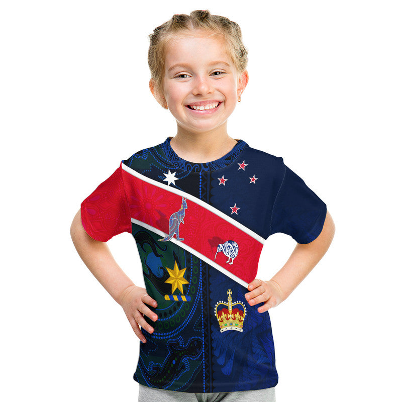 (Custom Personalised) Aotearoa Mix Australia T Shirt Maori Mix Aboriginal Line Arty Style LT9 - Vibe Hoodie Shop