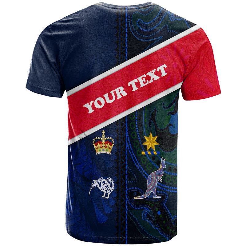 (Custom Personalised) Aotearoa Mix Australia T Shirt Maori Mix Aboriginal Line Arty Style LT9 - Vibe Hoodie Shop