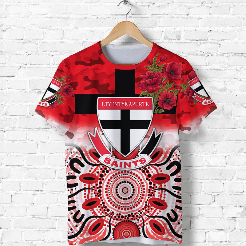 (Custom Personalised) Ltyentye Apurte ANZAC T shirt Indigenous Vibes - Saints - Vibe Hoodie Shop
