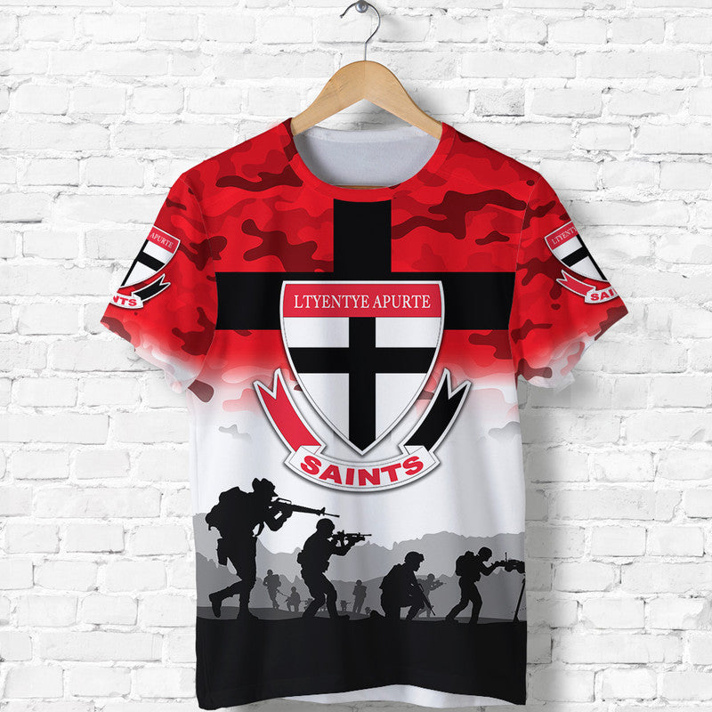 (Custom Personalised) Ltyentye Apurte ANZAC T shirt Simple Style - Saints - Vibe Hoodie Shop
