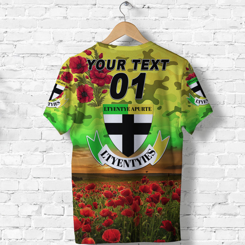 (Custom Personalised) Ltyentye Apurte ANZAC T shirt Poppy Vibes - Ltyentyies - Vibe Hoodie Shop