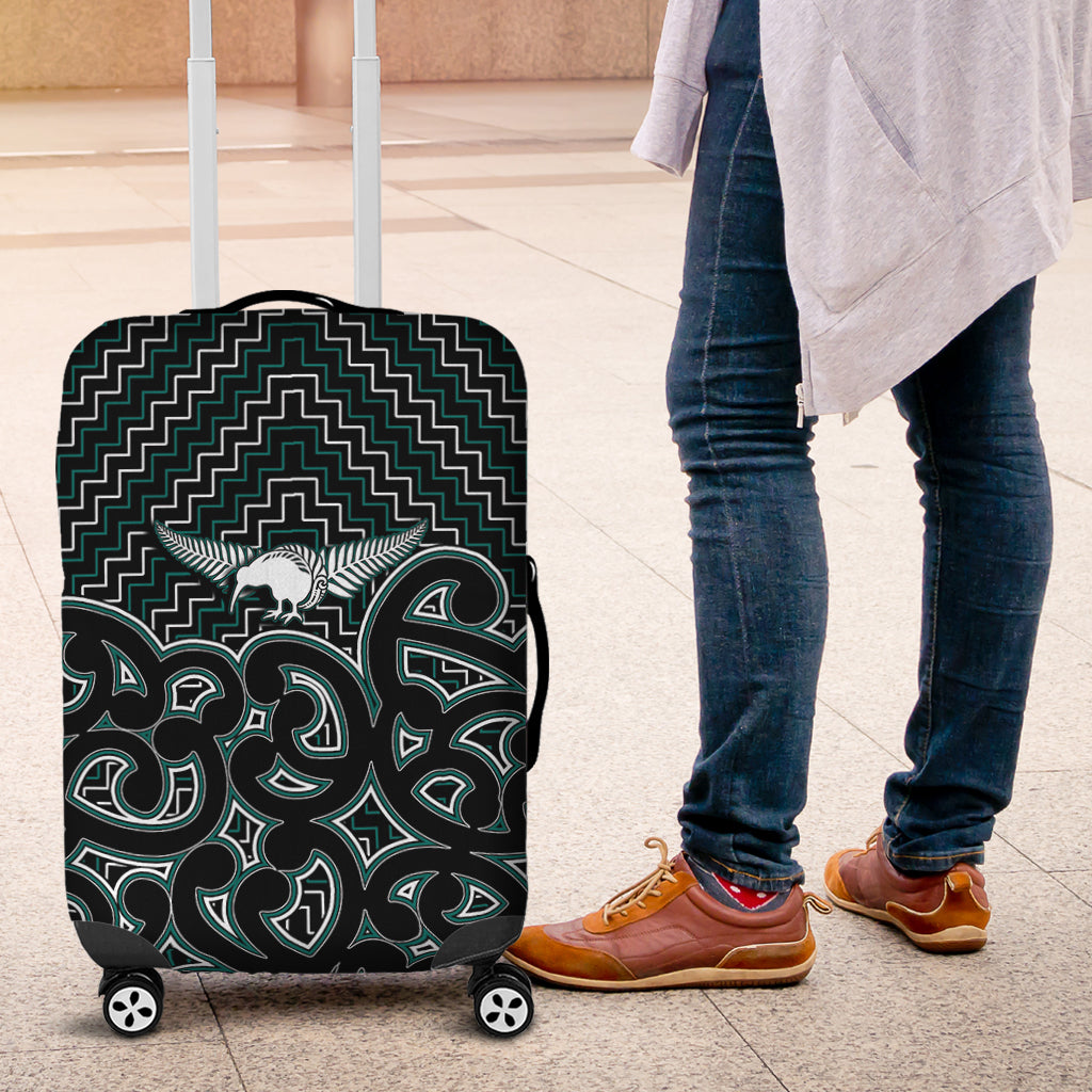 New Zealand Luggage Maori Graphic Tee patterns Green - Vibe Hoodie Shop