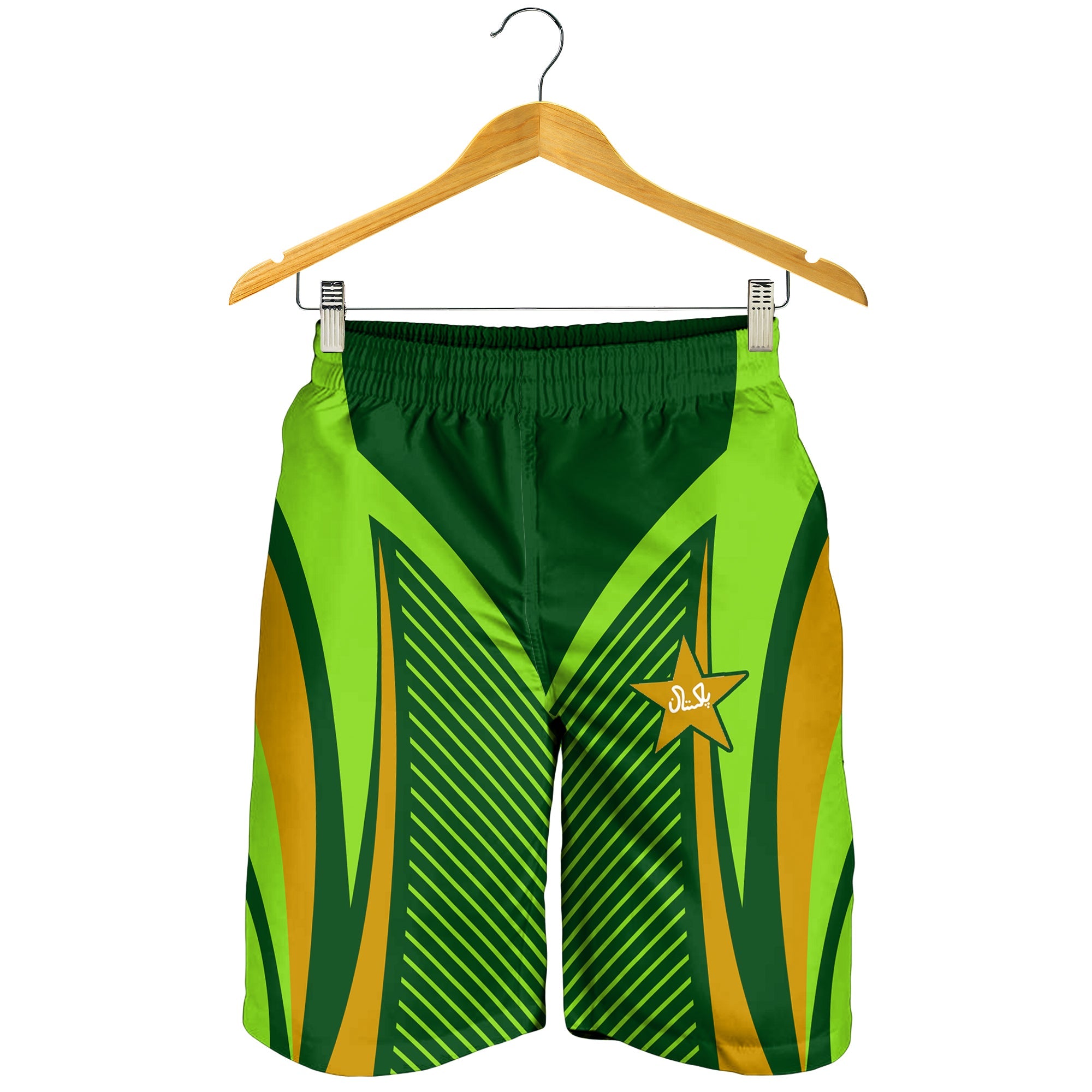 Pakistan Cricket Men Shorts Green Shaheens Champion - Vibe Hoodie Shop