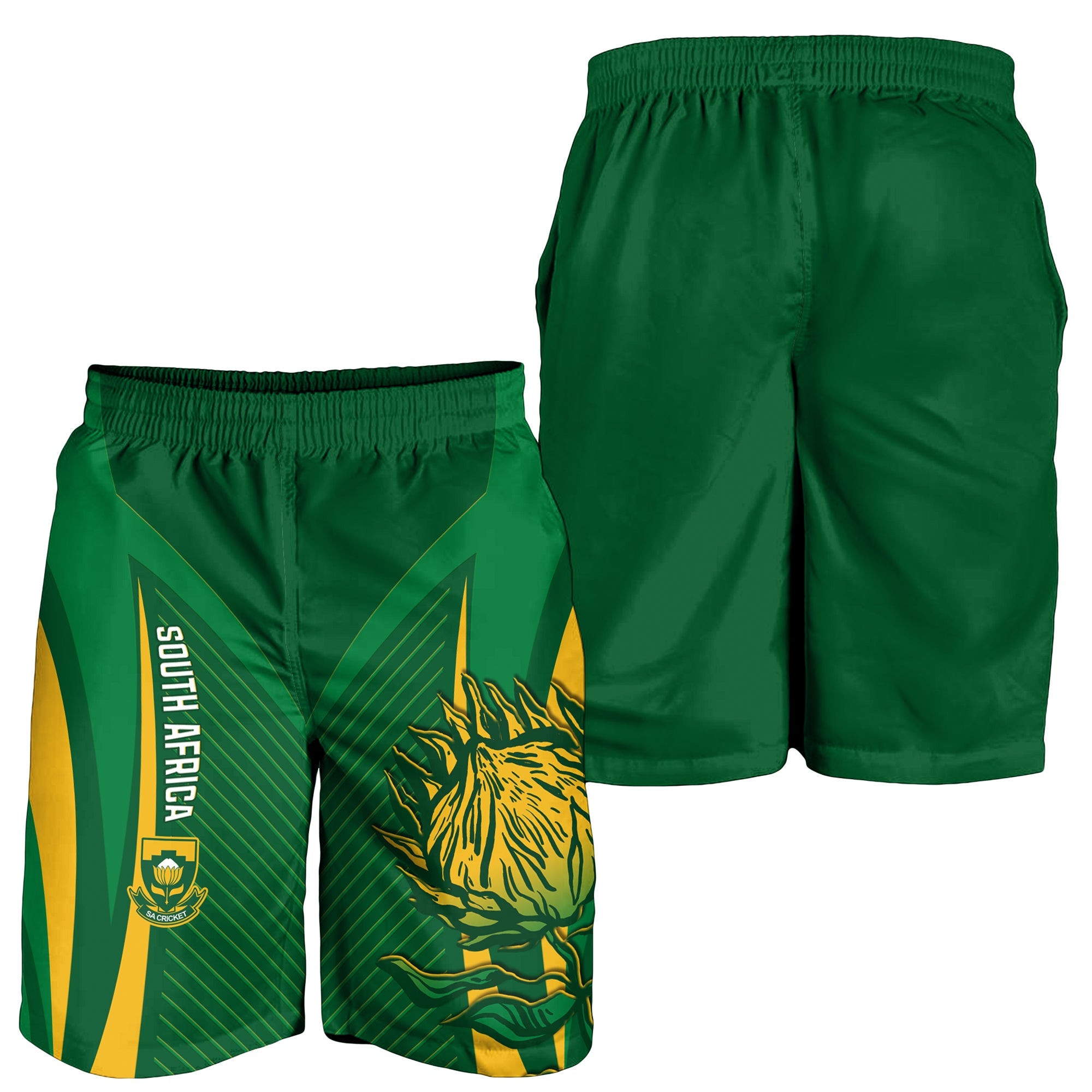 South Africa Cricket Men Shorts Proteas Champion - Vibe Hoodie Shop