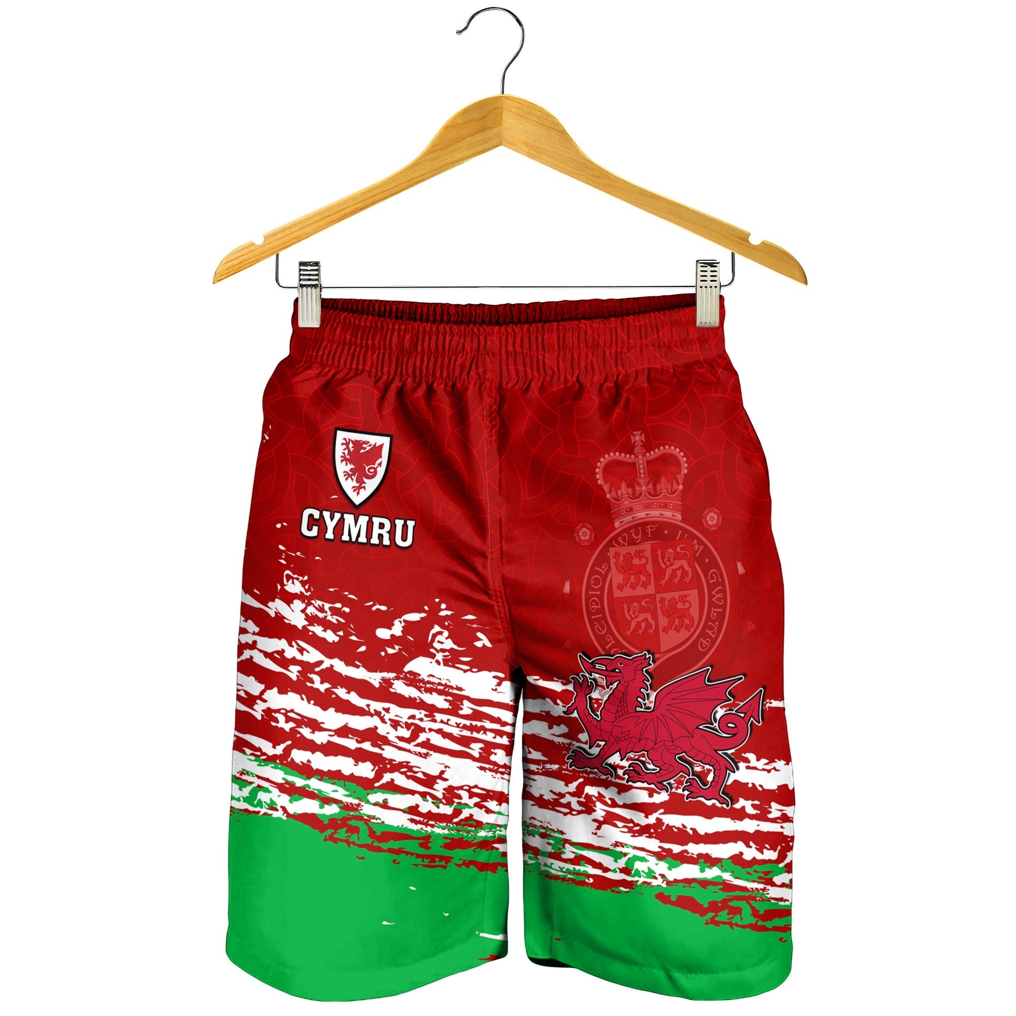 Wales Football 2022 Men Shorts Come On CYMRU The Red Wall - Vibe Hoodie Shop