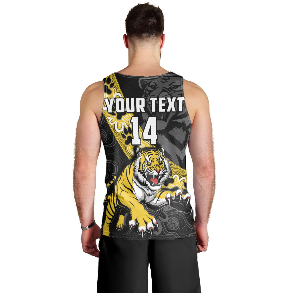 (Custom Text And Number) Richmond Football Men Tank Top Tigers 1885 Indigenous Basic Style - Vibe Hoodie Shop