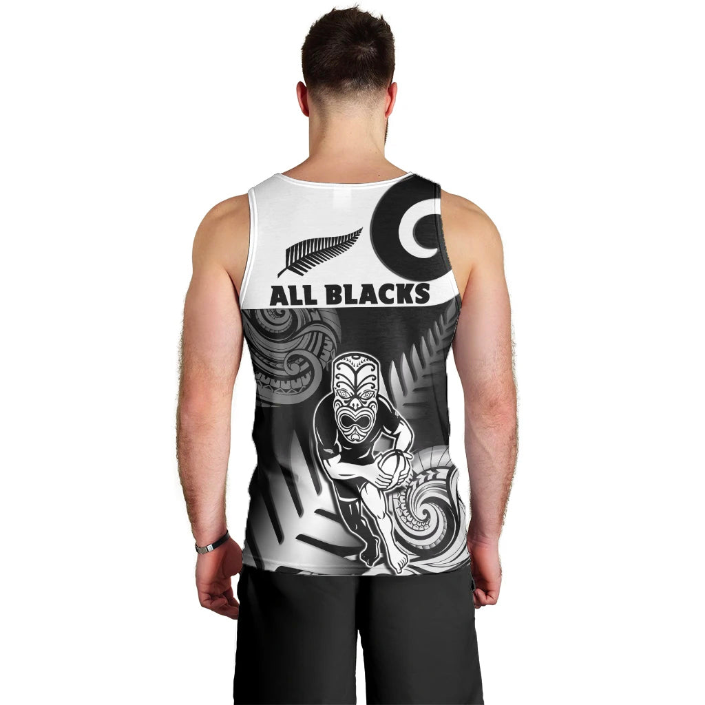 New Zealand Silver Fern Rugby Men Tank Top All Black Maori Koru - Vibe Hoodie Shop