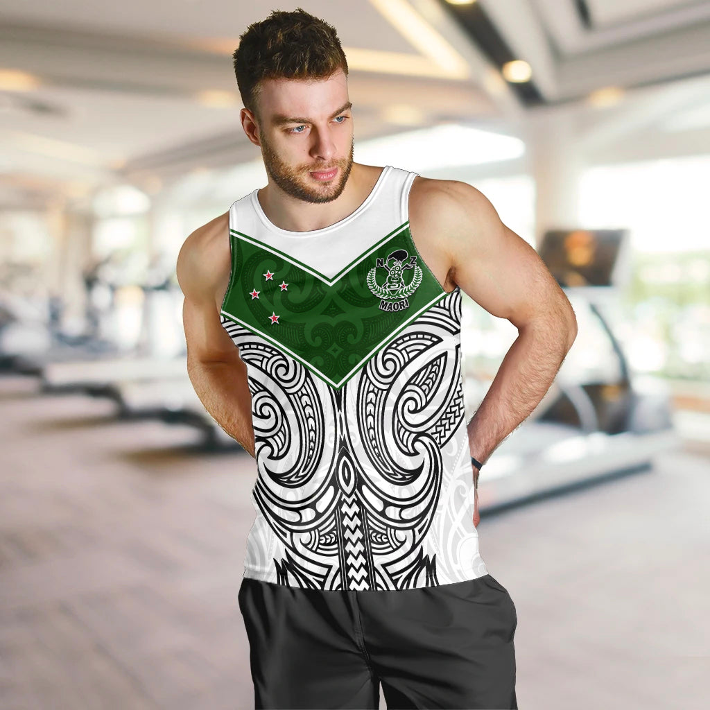 (Custom Text And Number) New Zealand Silver Fern Rugby Men Tank Top Maori Pacific - Vibe Hoodie Shop