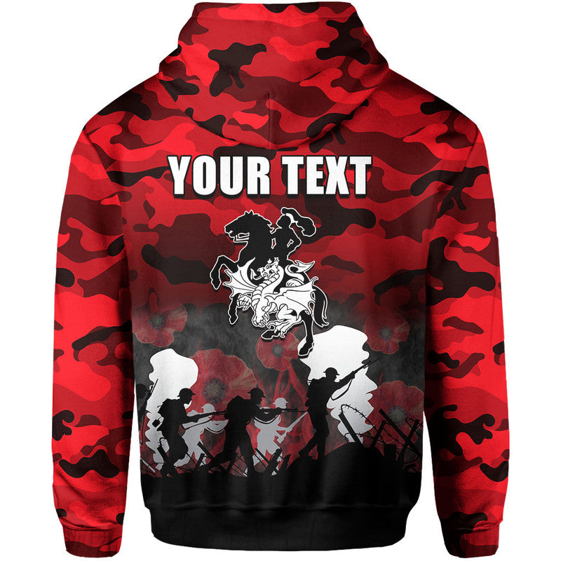(Custom Personalised) NRL Anzac Day Hoodie Dragons Army Style LT6 - Vibe Hoodie Shop