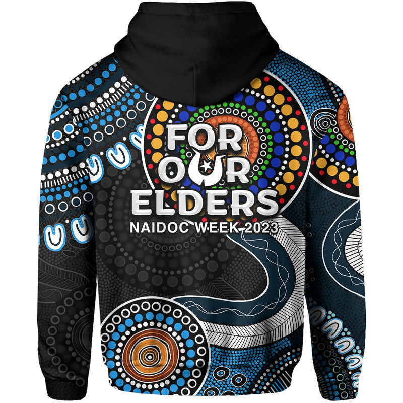Blues Rugby Hoodie NAIDOC 2023 Aboriginal LT6 - Vibe Hoodie Shop