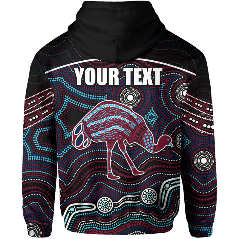 (Custom Personalised) Emu Aboriginal Boomerang Hoodie No.4 LT6 - Vibe Hoodie Shop
