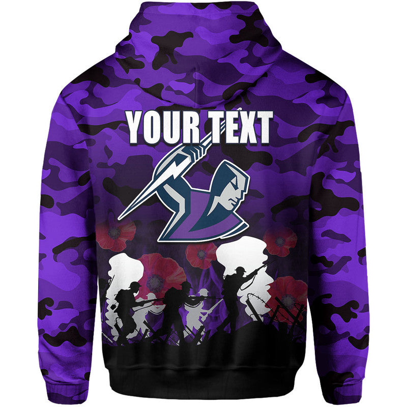 (Custom Personalised) NRL Anzac Day Hoodie Storm Army Style LT6 - Vibe Hoodie Shop