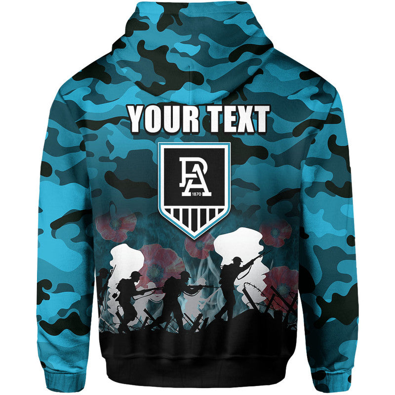 (Custom Personalised) AFL Anzac Day Hoodie Power Army Style LT6 - Vibe Hoodie Shop