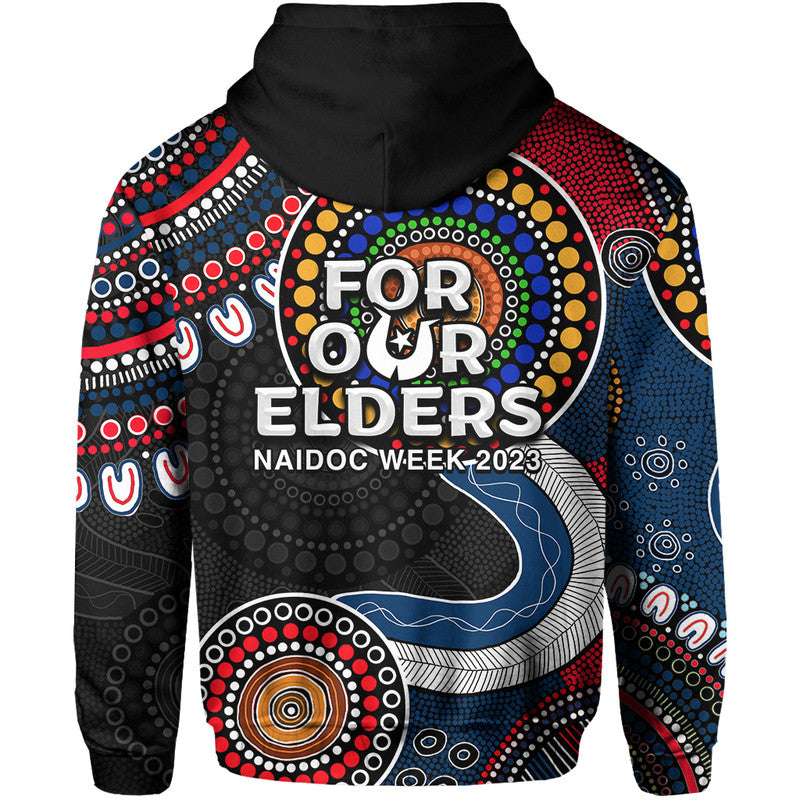 Roosters Rugby Hoodie NAIDOC 2023 Aboriginal LT6 - Vibe Hoodie Shop