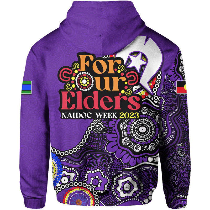 Hobart Hurricanes Cricket Hoodie NAIDOC 2023 Patterns LT6 - Vibe Hoodie Shop