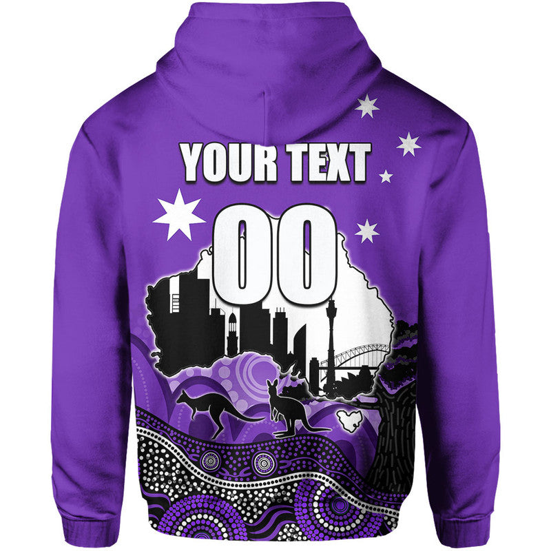 (Custom Personalised And Number) Happy Australia Day- Hobart Hurricanes Hoodie LT6 - Vibe Hoodie Shop