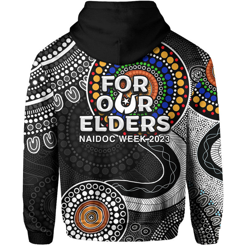 Magpies Rugby Hoodie NAIDOC 2023 Aboriginal LT6 - Vibe Hoodie Shop
