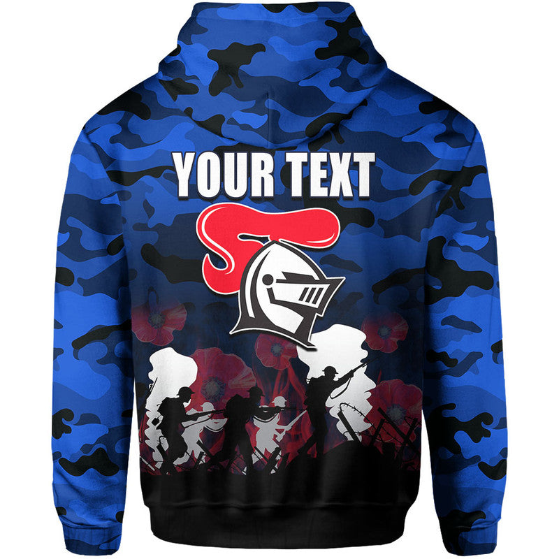(Custom Personalised) NRL Anzac Day Hoodie Knights Army Style LT6 - Vibe Hoodie Shop