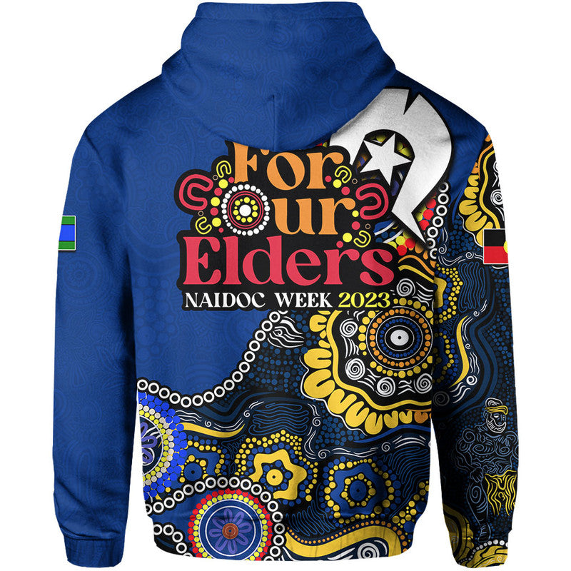 Eels Rugby Hoodie NAIDOC 2023 Patterns LT6 - Vibe Hoodie Shop