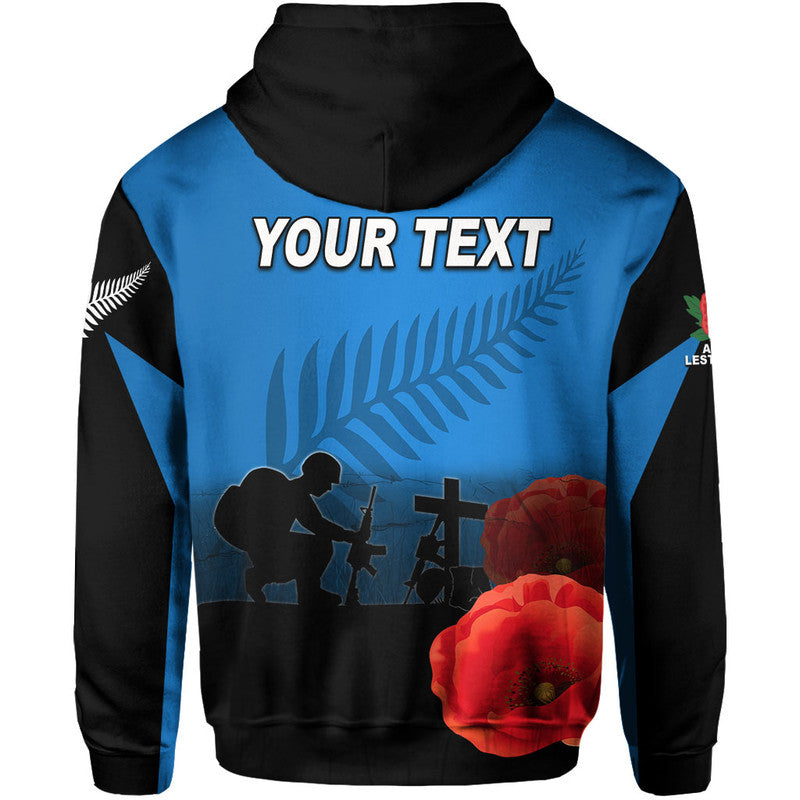 (Custom Personalised) Anzac Day- New Zealand Remembers Hoodie LT6 - Vibe Hoodie Shop