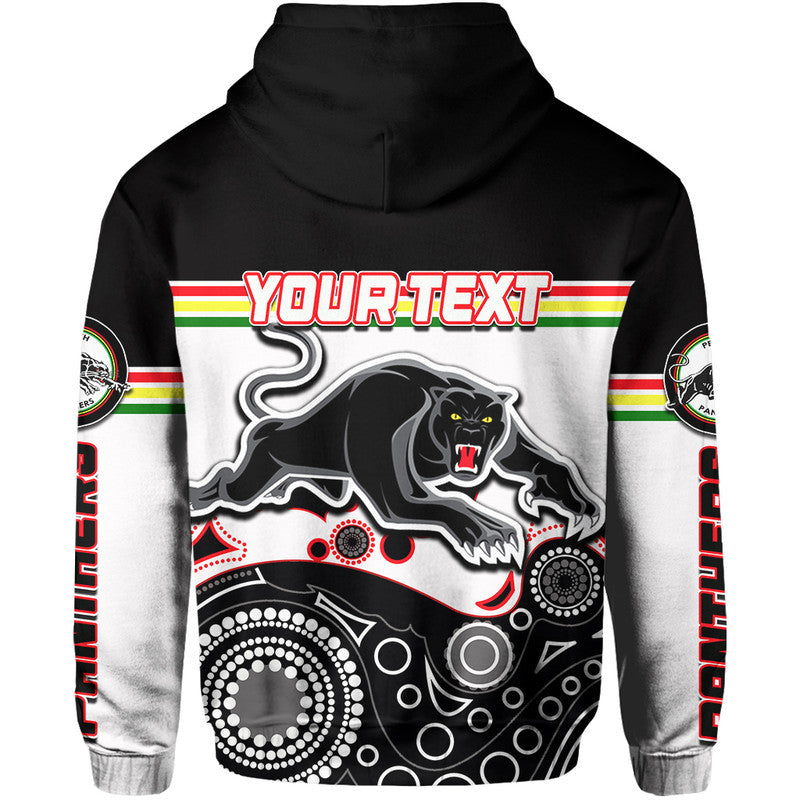 (Custom Personalised) Panthers Rugby Hoodie Aboriginal Simple LT6 - Vibe Hoodie Shop